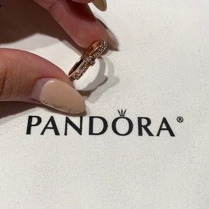 Authentic Pandora rose gold ring